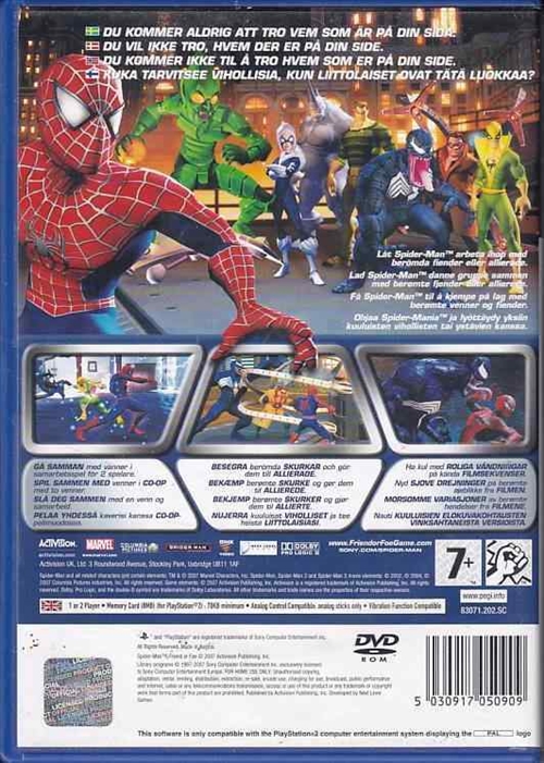 Spider Man Friend or Foe - PS2 (B Grade) (Genbrug)